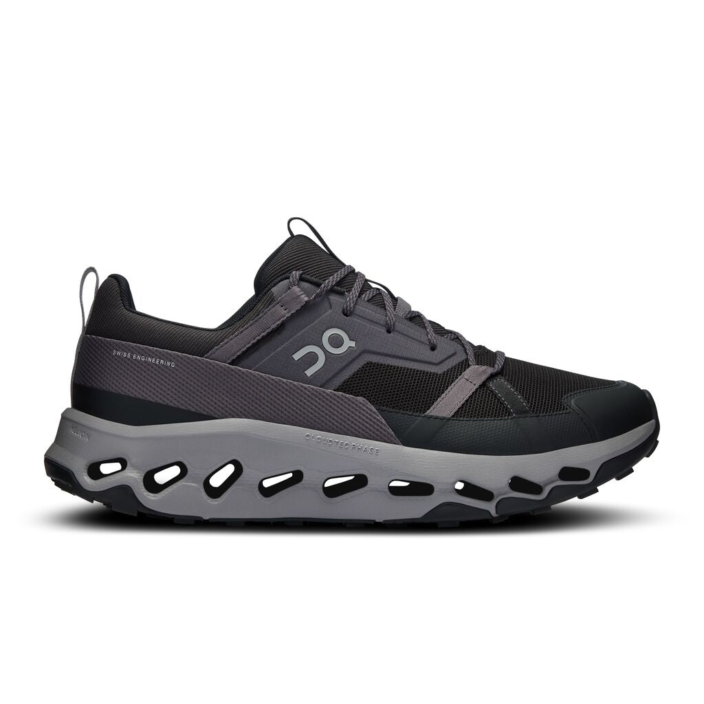 The On Cloudhorizon has a few overlays with material on the upper that helps to make this shoe burley and great for hiking.