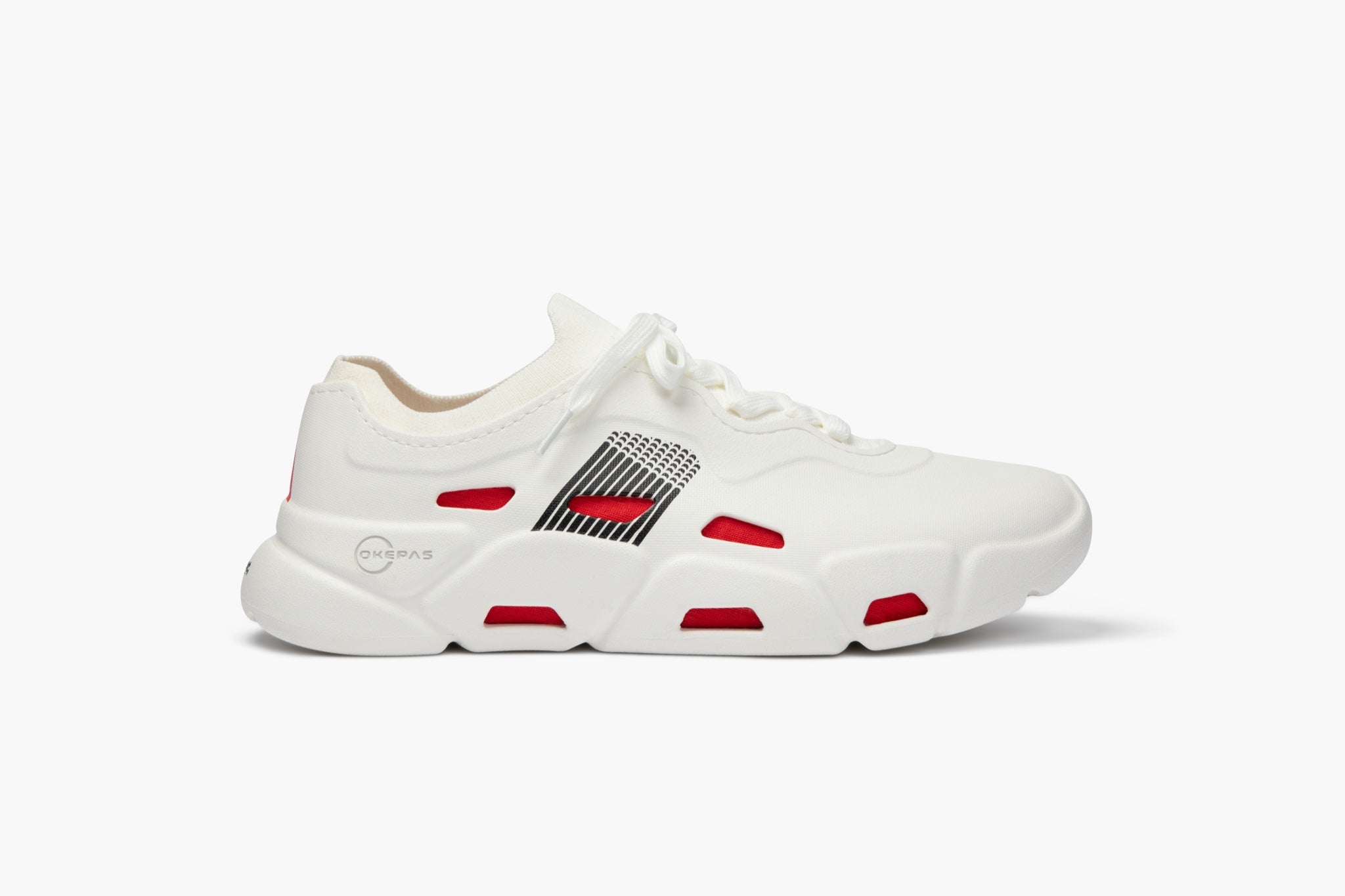 The Flex Sneaker - White-Digi