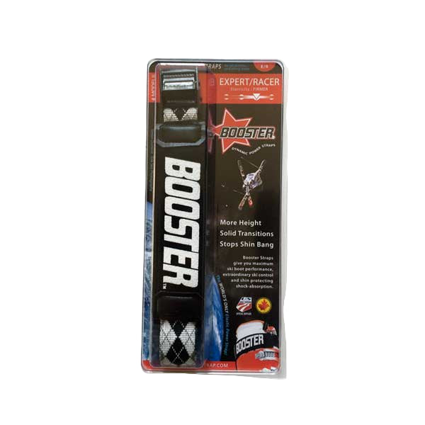 Booster ski binding packaging on a white background